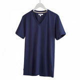 Montserrat – V-neck t-shirt French Navy